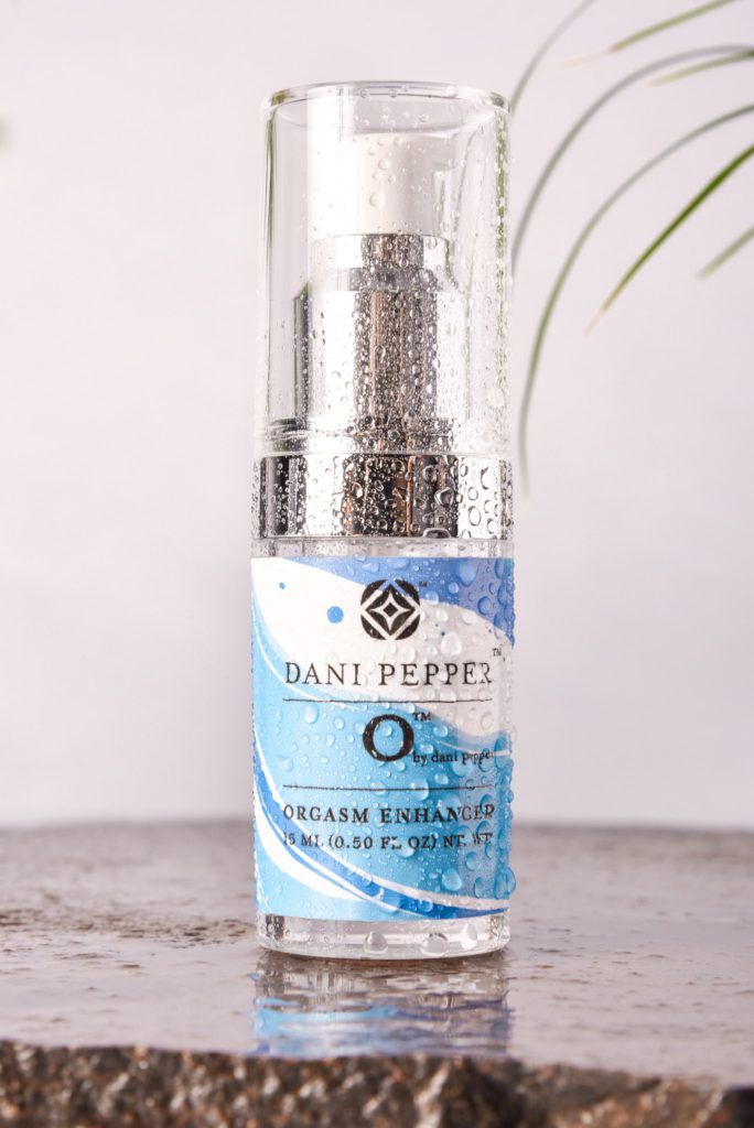 o-by-dani-CBD-orgasm-enhancer-lube-Dani-Pepper-shower-shot